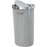 Primanova M-E76-07 Lenox Trash Can, 35 Liters, Grey