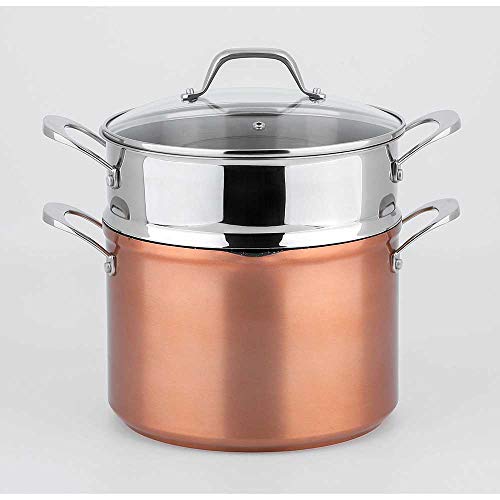 Couscoussier couleur cuivre vintage effet pierre