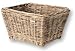 Produktbild Vorderrad-Transportkorb Basil Dalton 44x33x25cm, grau, Rattan, grobmaschig