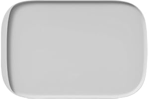 Kassiva Dog Food Mat, Silicone Pet Feeding Mat Non Slip Cat Bowl Mat Waterproof Tray Cushion (Light-Grey, 45x30 cm)