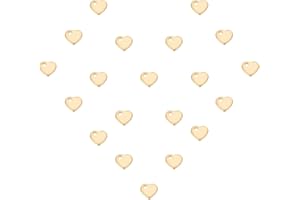 UNICRAFTALE 20 pièces 304 breloques en Acier Inoxydable Pendentifs Coeur Doré Petit Trou Charmes pour Colliers Bracelets Fabrication de Bijoux 5x6x1mm, Trou 1 mm