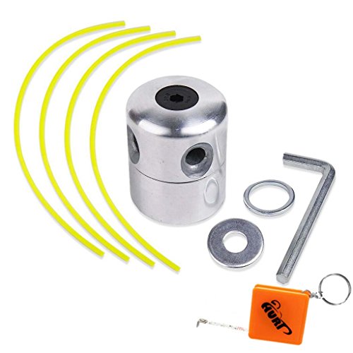 HURI Aluminium Fadenkopf Alu Mähkopf Fadenspule Benzin Motorsense Rasentrimmer Freischneider mit 4 Faden - 2
