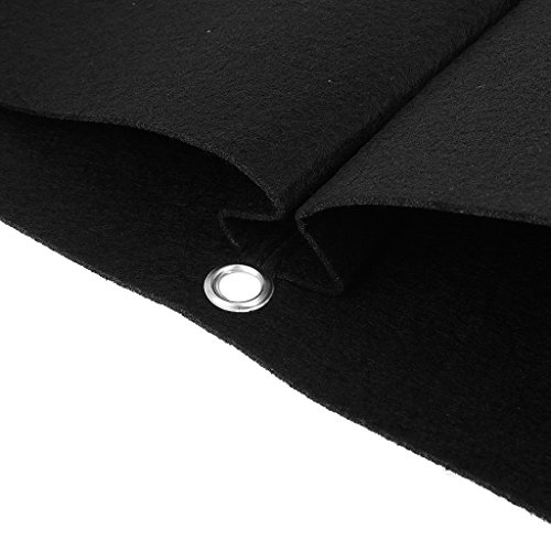 MagiDeal 2 Taschen Hängen Horizontal Gartenmauer Pflanz Taschen Sack Pflanzsack Pflanztasche Tasche Indoor / Outdoor-Kräutertopf - 4