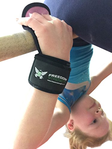 Protège-paumes Freedomstrength de gymnastique avec rembourrage et bande Velcro, pour enfant