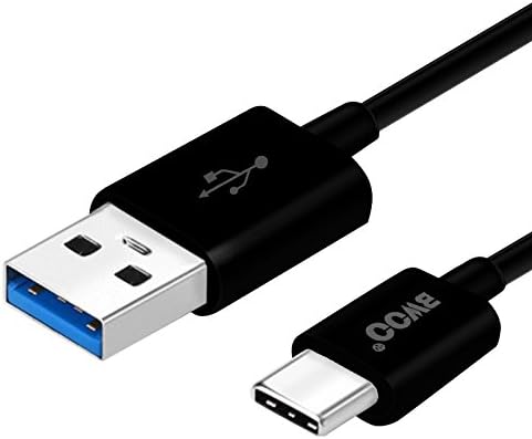 USB Type C 3.1 To USB 3.0 Cable Bwoo 1 Meter for Samsung Galaxy S8 / A3/5/7/9 2017 / C5/7/9 Pro / Tab S3, Nintendo Switch, Apple MacBook 2015 / Pro 2016, Google ChromeBook Pixel / C, ASUS ZenBook 3, Huawei P9/10 / Mate 9 / Honor 8/9, Sony Xperia XZ/XA1/L1, LG G5/6 / V20 / X Venture, Xiaomi Mi 5/6/4c/4s/Mix / Note 2 / Redmi Pro, Google Pixel / Nexus 6P/5X, OnePlus 2/3/3T/5, HTC 10 / U Ultra, Asus ZenFone 3 ZE520KL / ZE552KL / Ultra / Deluxe, BlackBerry KEYone, Lenovo Zuk Z2, Meizu Pro 5/6 - Black