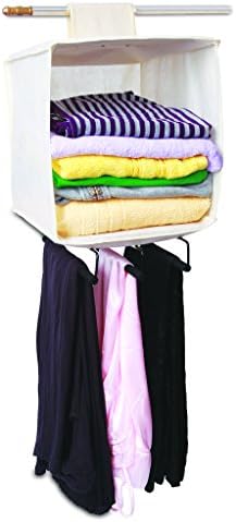 HANGING SHELF CUPBOARD BEDROOM STORAGE ORGANIZER WARDROBE