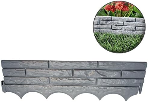 KCT Garden Border - Grey Brick Wall (5 Pack)