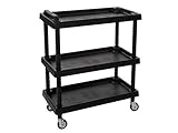 maquinaria taller mecanico agricola Carro porte-outils - 3 estantes - 75 x 37,5 x 92 cm