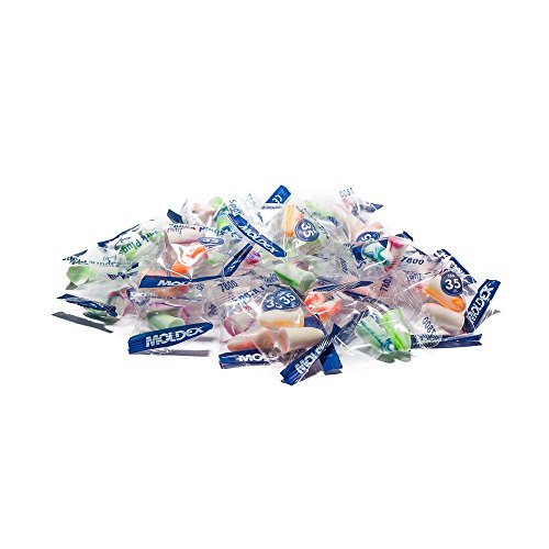 Preisvergleich Produktbild 100 Paar Ohrstöpsel / Gehörschutzstöpsel - Spark Plugs Soft (7800) von Moldex - Gehörschutz mit SNR 35dB - Paarweise hygienisch und praktisch verpackt