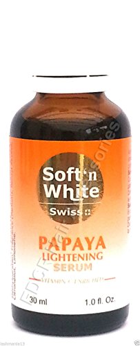 Soft' N White Swiss Papaya Lightening Serum Vitamin C Enriched 30 ml