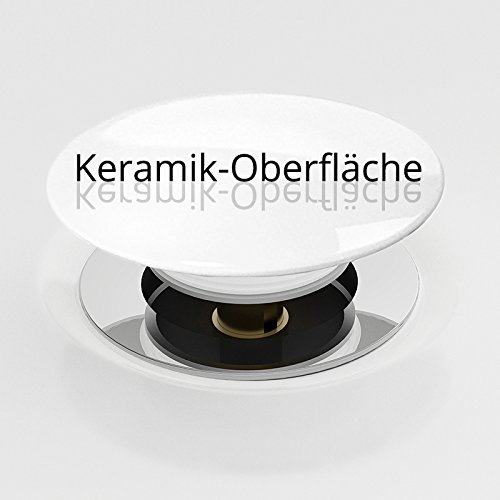 Push Open AA51 ohne Überlauf-Funktion edel verchromt mit Keramik-Deckel und Rohrverlängerung - 6