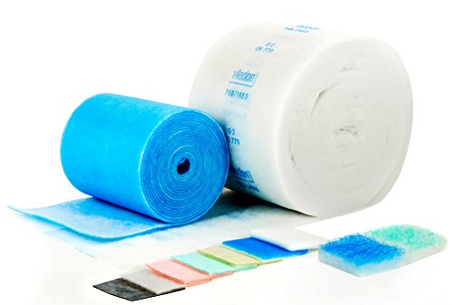 Filtermatte blau/weiß für Lüfter und Hausgeräte 1 x 2 m Filterklasse G4 zum Zuschneiden - 2