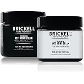 Brickell Men's Day and Night Anti Ageing Cream Routine, Natural &amp; Organic, Scented