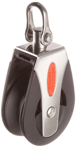 RonstanRF50100HL Single Pulley with Swivel Shackle Head, 3310 Capacity, 1/2 Rope Diameter by Ronstan