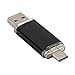 Produktbild Ouneed USB-Sticks,USB 3.0 8/16/32/64 GB Flash-Laufwerk Typ-C OTG Sticks Dual-Stecker-Flash-Laufwerk U Disk für USB-C Smartphones und Neue MacBook (Schwarz, 32 G)