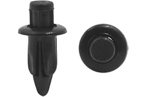 UXCELL sourcingmap 20 Pcs Black 6mm Hole Rivet Fastener Push Pin Clip for Fender Bumper