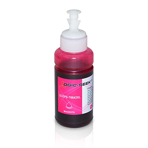 10 Tinten für Epson EcoTank L300 L350 L355 L365 L455 L550 L555 L565 L655 L100 L200 ET2550 ET2500 ET4500 ET4550 T6641 T6642 T6643 T6644, je 70ml - 4