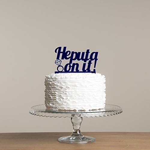 He Put A Ring On It, Engagement Cake Topper