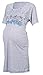 Happy Mama Women's Maternity Hospital Gown Nightie for Labour & Birth. 193p (Turquoise, UK 12)