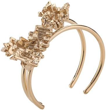 Noritamy Half Metal 24K Gold Plated Cast Bismuth Element Bracelet
