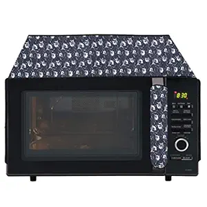 Wings Star Oven Top Cover for IFB 23 Litre Convection (23BC4 Black) - Microwave Top Cover with 4 Utility Pockets and 1 Oven Handle Cover KUM05