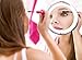 Sanheshun Makeup Mirror 5X Magnifying Lighted Compact Mirror with Suction Base , Round