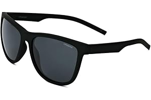 Polaroid Mężczyźni Herren Sonnenbrillen Okulary Przeciwsłoneczne, Yyv/Y2 Black Rubber, 56 mm