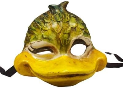 Deluxe Handpainted Daffy Duck Animal Full Face Venetian Masquerade papier Mache Mask