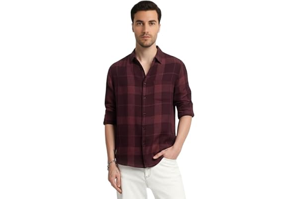 Yellow Dash Mens Casual N Formal Single Pocket Check Shirt
