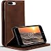 Produktbild moex Apple iPhone 7/8 Plus | Hülle Braun mit Karten-Fach Book Klapp-Hülle Etui Schutzhülle Handytasche Kunst-Leder Handyhülle für iPhone 7/8 + Plus Case Flip Cover Tasche