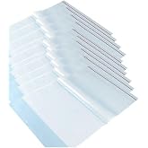 Şeffaf Buzlu Hazır Kitap Kaplığı (10'lu Paket) - Ge&ccedil;irmeli Pratik Defter ve Kitap Kılıfı, Okul İhtiya&ccedil;ları İ&ccedil;in Korumalı Şeff