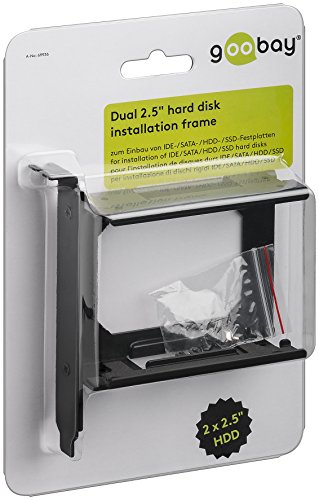 Goobay Doppelter 2.5″ Festplatten-Einbaurahmen zum Einb - 2