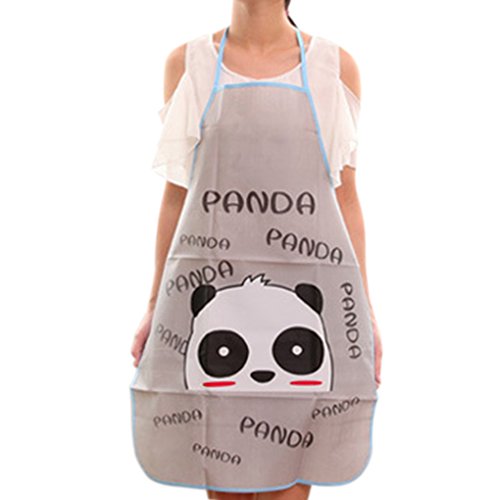 QHGstore Cute Cartoon Wasserdichte Schürze Küche Restaurant Kochen Lätzchen Schürzen Panda