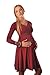 Long Sleeve Maternity Vneck Dress Pregnancy Top Tunic 4419 Variety of Colours (14, Burgundy)