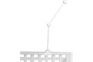 Hyacinthy Mobilarm för Spjälsäng - Molndesign Mobilhållare i Trä, Hängande Justerbart DIY-Stativ för Babymobil, Sängklocka, D