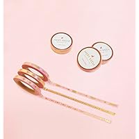 (3er) Skinny Gold Foil Washi Tape Set for Planning • Planer und Organizer • Scrapbooking • Deko • Office • Party Supplies • Gift Wrapping • Colorful Decorative • Masking Tapes • DIY