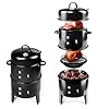 Smoker Grill Rucherofen Rucherschrank Bbq Holzkohle Ofen Kugelgrill Outdoor Kche 3 In 1 Grillen Heiruchern Kaltruchern Garen