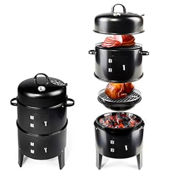 Smoker Grill Rucherofen Rucherschrank Bbq Holzkohle Ofen Kugelgrill Outdoor Kche 3 In 1 Grillen Heiruchern Kaltruchern Garen