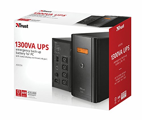 Trust Axxon 1300 VA Unterbrechungsfeie Stromversorgung mit LCD-Display schwarz - 5