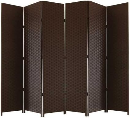 BlueBoxInnovations ENTWINE SQ Brown Colour Handmade 6 Pane panel Room Divider/Splitter Screens