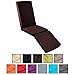 Produktbild Outdoor Sitzkissen für Liegestuhl / Relax-Sessel / Deck-Chair, Bezug waschbar, 50x50x80 cm, 8 cm extra dick, Brown