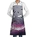 Produktbild Cat Bat Adjustable Kitchen Chef Apron with Pocket & Extra-Long Ties,Men & Women Bib Apron Cute Apron for Cooking,Baking,Crafting,Gardening,BBQ Black Apron