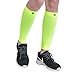 Produktbild BRACOO Kompressionsstulpen – Beinlinge – Wadenkompression Klasse 1 – Laufstulpen | Steigerung der sportlichen Leistung beim Laufen, Radfahren & Fitness | M | gelb
