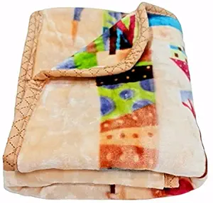 BRANDONN Baby Blanket New Born Pack of Double Layered Supersoft Mink AC Blanket for Baby Boys and Baby Girls