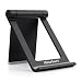 Produktbild iHarbort Multi-Angle Tragbarer Metall desktop Handy Ständer Halter Für iPhone 8/ 7, iPad, Samsung Galaxy Tablets, E-Reader und andere Smartphone, Silber (Schwarz)