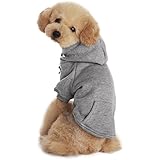 Baumwolle Hundemantel Hundejacke Hundepullover mit Kapuze Hunde Winter Herbst warme Hundebekleidung Hunde Kostüm Kleidung S M L XL XXL SCHWARZ