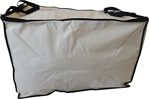 Neusu Strapazierfähige 150 Liter Betttasche mit verstärkten Griffen – Große Tasche Mit 150 Liter Kapazität (68cm x 47cm x 47cm) – Starkes 600-Denier-Polyestermaterial Mit 360-Grad-Handgriffe Mit Gesteppten Nähten – Lässt Sich Flach Zusammenlegen (Beige) - 4