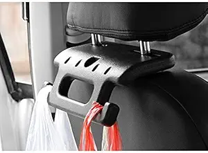 Rasdion Car Back Seat Headrest Hanger Holder Storage Hook Organizer, Hand Grip Auto Back Seat Hanger Hook Grab Handle Car Headrest Hanger Hooks Grab Bar, Universal Vehicle Back Seat Headrest Hanger