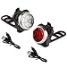 Produktbild Fitsund Wiederaufladbare LED Fahrradlicht Wasserdichte 4 Licht-Modi Fahrradlampe Set ( 2 Lampen & 2 USB-Kabel )