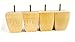 Produktbild 4 x Möbelfüße aus Holz Ersatz Möbel Beine für Sofas, Stühle, Sofas, Hocker M10 (10) kni360z (natur)